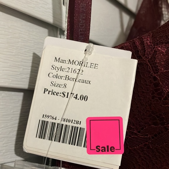 $50 SALE Mori Lee Wine Gown - Picture 6 of 11